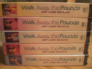 Lot 5 New VHS Videos Leslie Sansone Walk Away The Pounds Fitness