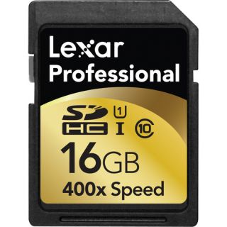 Lexar 16 GB SDHC Professional Class 10 400x UHS I SD Memory Card