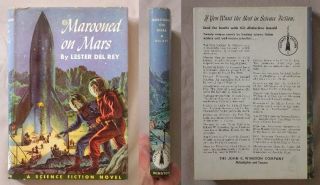 Marooned on Mars Lester Del Rey Winston 1952 HC DJ Book