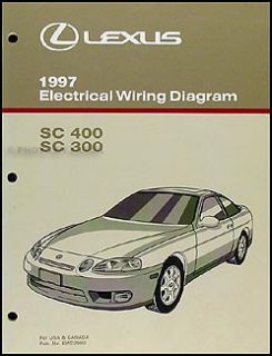 1997 Lexus SC 300 400 Wiring Diagram Manual SC300 Sc400