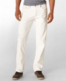 Levis Mens 505 Straight Fit Jeans Bright White 0561