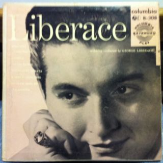 Liberace Piano Selections 2X 7 EP 45 VG B 308 Vinyl RARE Cover Record