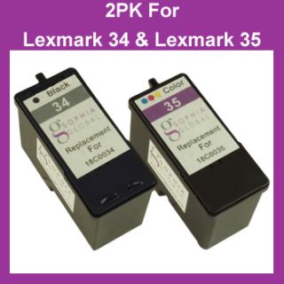 Combo Pack Ink Cartridge for Lexmark 34 35 X5075 X5250 X5270 X5470