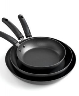 Stewart Collection Hard Anodized Fry Pans, Set of 3 (8, 10 and 12