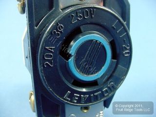 Leviton L11 20 Locking Receptacle Outlet 20Amp 250V 3Ø