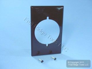 Leviton LARGE UNBREAKABLE Black 2.465 Power Outlet Cover Receptacle