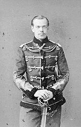 Alexander III as Tsesarevich, by Sergei Lvovich Levitsky .(1865)