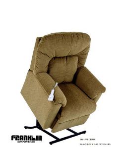 Franklin Corp Lift Recliner Chair Havana Pattern 498 LP 3726 15