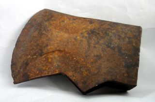 Forged Iron Axe Head Heavy 3 75 lb Lewistown PA Cut HEW Amish