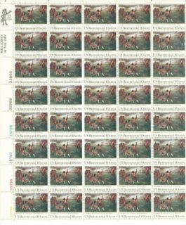 Scott 1563 Lexington Concord 200th Anniversary 10ct 50 Stamp Sheet