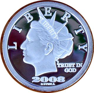 2008 NORFED $20 Liberty Dollar 999 Fine Silver 2 5 Oz