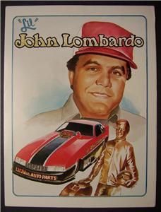 1988 Lil John Lombardo Funny Car Press Kit Folder Jon Jodauga Art