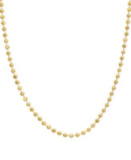 14k Gold Necklace, 16 20 Bead Chain