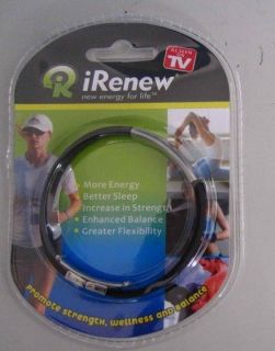 Irenew Magnet Energy Power Silicone Stainless Steel Bracelet