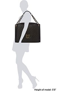Love Moschino Modern quilted large bowling bag   
