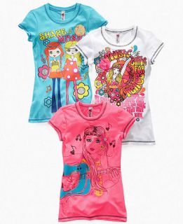 Kids T Shirt, Girls 3D Graphic Festival Tee   Kids Girls 7 16