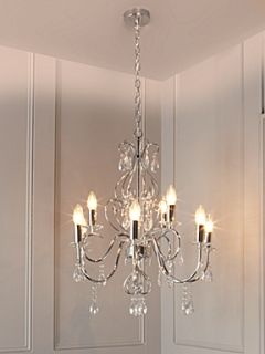 Linea Isabella 9lt glass chandelier   