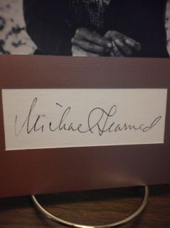 Michael Learned Autograph The Waltons Display Signed Signature COA
