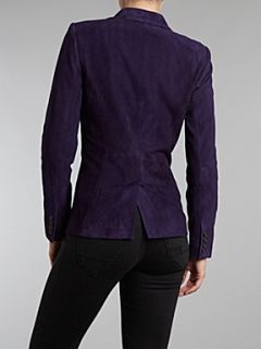 Lauren by Ralph Lauren Valerine suede jacket Dark Purple   