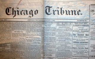 1867 Chicago Tribune Newspapers Illinois Pre Fire 145 Years Old