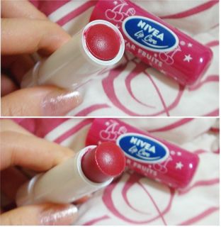 Nivea Lip Care Fruity Shine Cherry SPF10 4 8g x 2pcs Lip Gloss Free