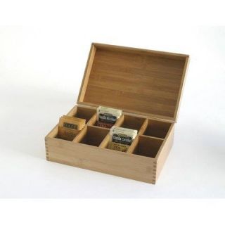 Lipper International Bamboo Tea Storage Box New