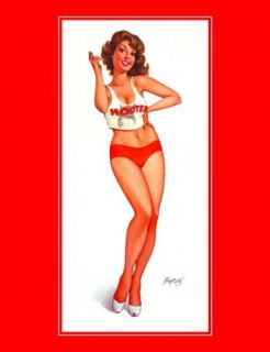 Baron Von Lind Pinup Redhead Denise Hooters Girl