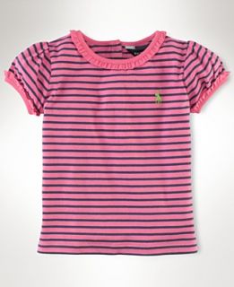Ralph Lauren Baby Shirt, Baby Girls Vintage Enzyme Striped Shirt
