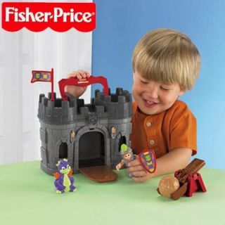 BRAND NEW Fisher Price LITTLE PEOPLE Play N Go CASTLE Cubby 4 Kids