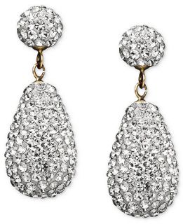 10k Gold Earrings, Crystallized Drop   Earrings   Jewelry & Watches