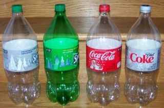 Sprite Zero Coca Cola Diet Coke EMP 2 Liter Plastic Bottles