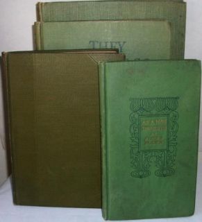 Decorative Green Binding Literature Decor Books Book Lot collection