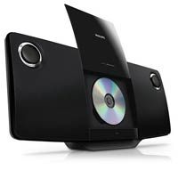 Philips CD Player Stereo iPhone iPod Dock System FM Radio USB Wall