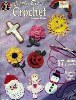 Crochet Little Bits of Crochet Pins Magnets Use Thread