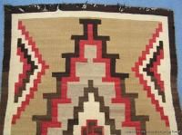 Antique Early Large Native American Indian Navajo Rug Circa 1910