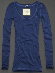 Abercrombie Fitch Womens Eddy T Shirt Long Sleeve