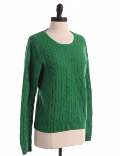 Crew Solid Green Long Sleeve Sweater Top Shirt