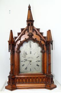 Gothic Fusee Bracket Clock Webster Cornhill London