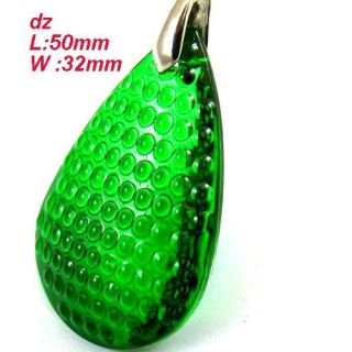 C8245 Lively Green Crystal Teardrop Bead Bail Pendant Necklace Fashion