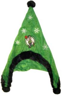 Boston Celtics Basketball Soft Fleece Snowflake Dangle Hat