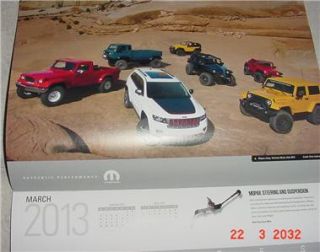Off Road Chrysler Jeep Dodge Dealer Calendar Longview TX Texas