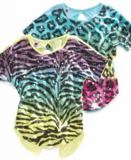Baby Phat Kids Shirt, Girls Sequin Logo Tee   Kids Girls 7 16