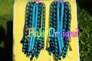 These custom, one of a kind cyberlox hair falls are temporary, tie in