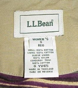 Womens ll Bean Blanket Lined Long Barn Chore Duster Coat S