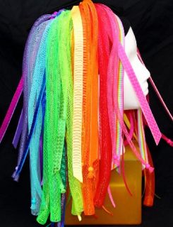 Cyber falls   Neon Nights – Rainbow Cyberlox hair rave dread UV