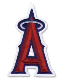 Los Angeles Angels of Anaheim Silver A Halo MLB Jersey Logo Emblem