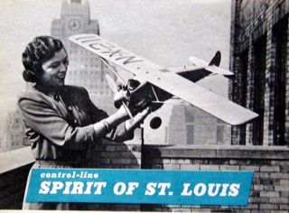 Spirit of St Louis 40 Ryan Monoplane 1950 How to Build Plans