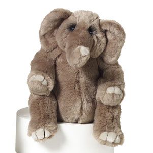 Large Lou Rankin Hoover Elephant Gray Plush Adorable C