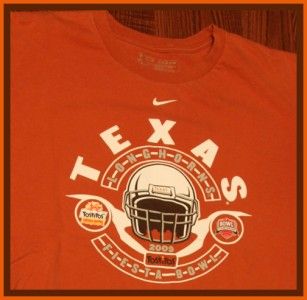 REDUCED Texas Longhorns Football 2009 NCAA Logo Apparel Style Cool T
