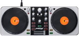DJ FIRSTMIX LAPTOP USB MIDI CONTROLLER POWERED SPEAKERS & LAPTOP STAND